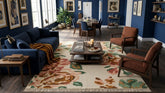 Bold & Sophisticated: Using Contrast Rugs to Anchor Your Open-Plan Living Area