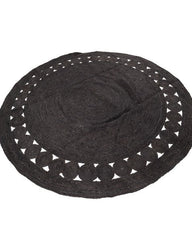 Cutwork Classic Burgundy Jute Dhurrie - 3