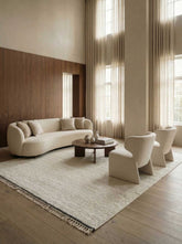 Asterlane White Ebony 6'6X8 Feet Dhurrie 100% Jute for Living Room,Bedroom,Home