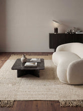 Asterlane Tan White 3X5 Feet Dhurrie 100% Jute for Living Room,Bedroom,Home