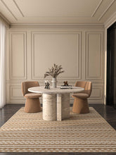 Asterlane Tan White 3X5'6 Feet Dhurrie 50% Jute and 50% Wool for Living Room,Bedroom,Home