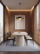 Asterlane Victoria Blue White 5X8 Feet Dhurrie 100% Polyester for Living Room,Bedroom,Home