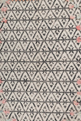 Asterlane White Ebony 5X8 Feet Dhurrie 100% Wool for Living Room,Bedroom,Home