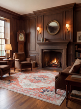 Asterlane Dhurrie Rug 7'6X11 Ft | Amber Carpet For Living Room, Bedroom, Dining Room