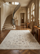 Asterlane Dhurrie Rug 7'6X11 Ft | Cyan Blue Carpet For Living Room, Bedroom, Dining Room