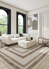 Serel Beige Polypropylene Rug