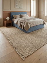 Asterlane Tan Beige 8X10 Feet Dhurrie 100% Jute for Living Room,Bedroom,Home