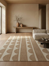 Asterlane Tan Natural 5'6X8 Feet Dhurrie 100% Jute for Living Room,Bedroom,Home