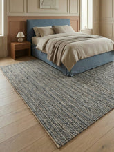 Asterlane Natural Wisteria 5X8'6 Feet Dhurrie 70% Wool and 30% Jute for Living Room,Bedroom,Home
