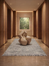 Moraine Gray Jute & Wool Dhurrie