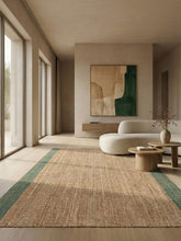 Asterlane Natural Treetop 5X8 Feet Dhurrie 10% Wool and 90% Jute for Living Room,Bedroom,Home