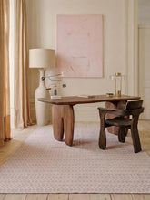 Asterlane White Medium Rose 8X10 Feet Dhurrie 100% Polyester for Living Room,Bedroom,Home