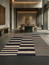 Stravik Black Natural Wool Rug