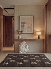 Umber Dark Brown Wool Rug