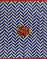 Pulse Blue Wool Dhurrie