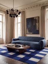 Axis Blue Wool Dhurrie