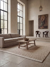 Braid Beige Wool Dhurrie