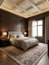 Veron Beige Polyester Dhurrie