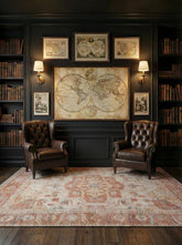 Zevarin Apricot Orange Polyester Rug