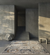 Asterlane Soft Gray & Silver Lake Blue Rug