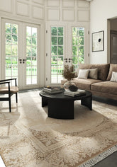 Meriva Peach Polypropylene Rug