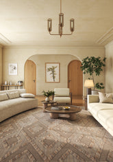 Soft Abstract Rug 5X7'6 Ft | London Fog White Carpet For Living Room, Bedroom, Dining Room