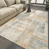 Asterlane Ocean Blue & Bright Yellow Rug