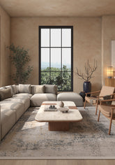 Asterlane Glacier Gray & Marigold Rug