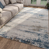 Asterlane Ensign Blue & Silver Mink Rug