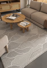 Asterlane Cyan Blue & Steel Gray Rug