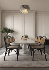 Soft Abstract Rug 6'6X9'6 Ft | White London Fog Carpet For Living Room, Bedroom, Dining Room