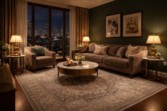 Small Apartment Rug Ideas: Styling a Large Floral Rug