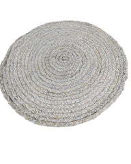 Solid Grey Chindi Febric Dhurrie - 3