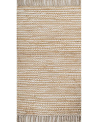 Solid White Chindi Febric Dhurrie - 2