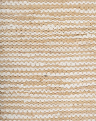 Solid White Chindi Febric Dhurrie - 5