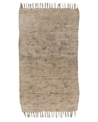Braided Brown Chindi Febric Dhurrie - 2