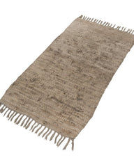 Braided Brown Chindi Febric Dhurrie - 3