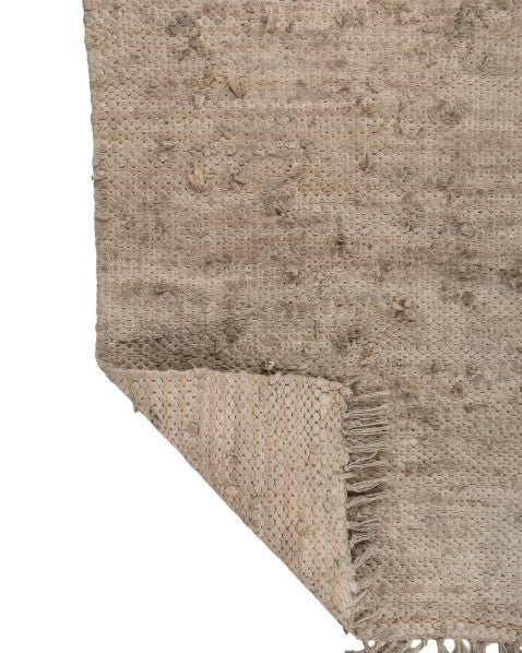 Braided Brown Chindi Febric Dhurrie - 5