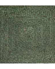 Solid Green Chindi Febric Dhurrie - 2