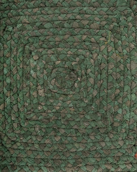 Solid Green Chindi Febric Dhurrie - 5