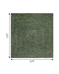 Solid Green Chindi Febric Dhurrie - 6