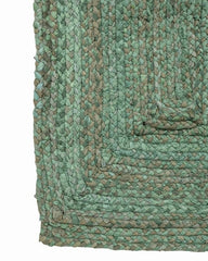 Solid Green Chindi Febric Dhurrie - 4