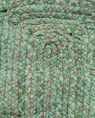 Solid Green Chindi Febric Dhurrie - 5