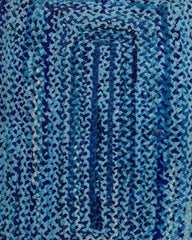 Braided Blue Chindi Febric Dhurrie - 6