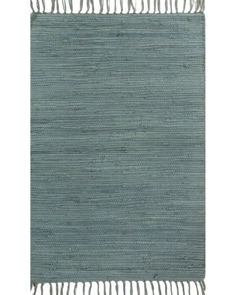 Solid Green Chindi Febric Dhurrie - 2