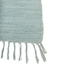 Solid Green Chindi Febric Dhurrie - 4