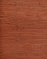 Solid Orange Chindi Febric Dhurrie - 5