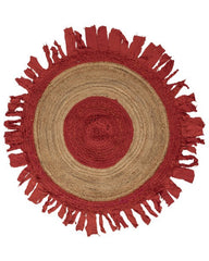 Bohemian Brown Chindi and Jute Dhurrie - 2