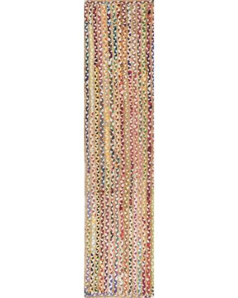 Braided Brown Chindi and Jute Dhurrie - 2