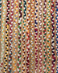 Braided Brown Chindi and Jute Dhurrie - 6
